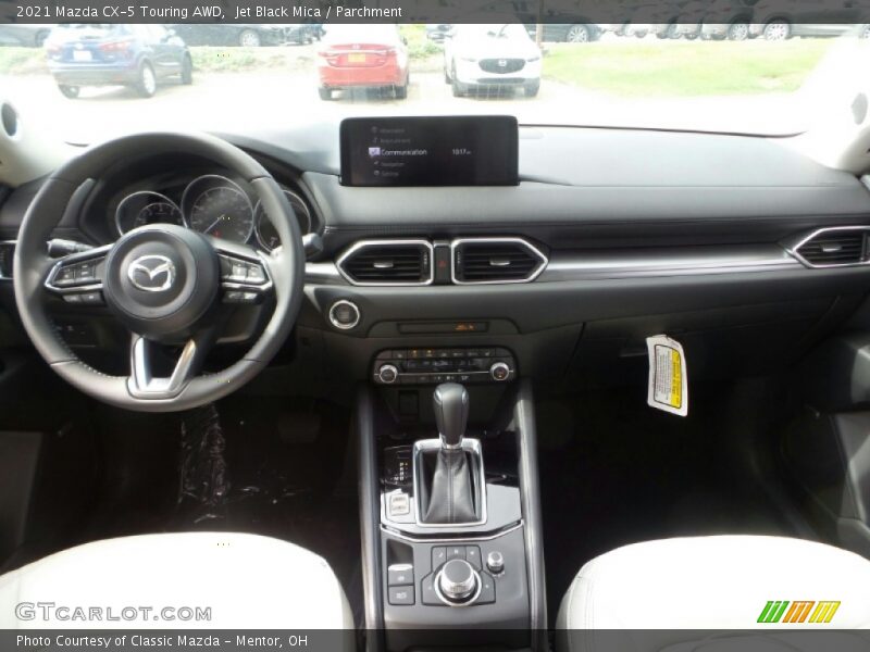 Jet Black Mica / Parchment 2021 Mazda CX-5 Touring AWD