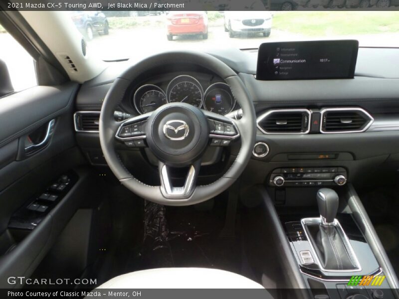 Jet Black Mica / Parchment 2021 Mazda CX-5 Touring AWD