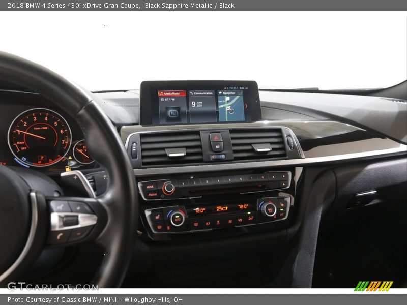 Black Sapphire Metallic / Black 2018 BMW 4 Series 430i xDrive Gran Coupe