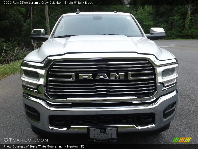 Bright White / Black 2021 Ram 3500 Laramie Crew Cab 4x4