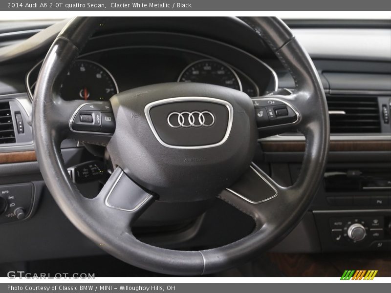 Glacier White Metallic / Black 2014 Audi A6 2.0T quattro Sedan