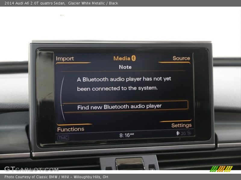 Glacier White Metallic / Black 2014 Audi A6 2.0T quattro Sedan