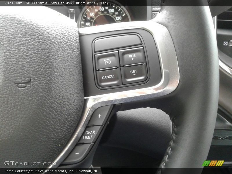 Bright White / Black 2021 Ram 3500 Laramie Crew Cab 4x4