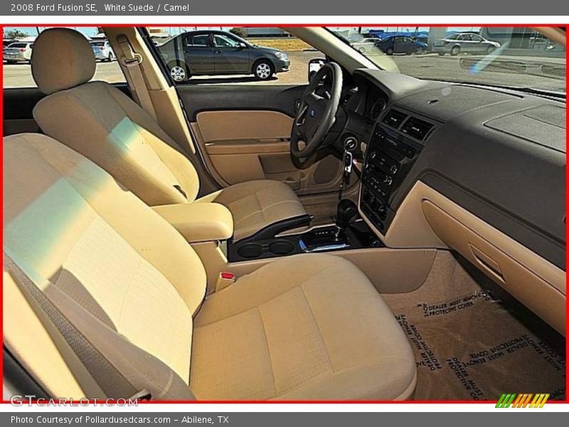 White Suede / Camel 2008 Ford Fusion SE