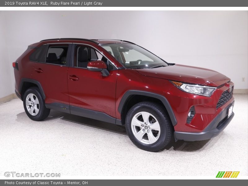 Ruby Flare Pearl / Light Gray 2019 Toyota RAV4 XLE