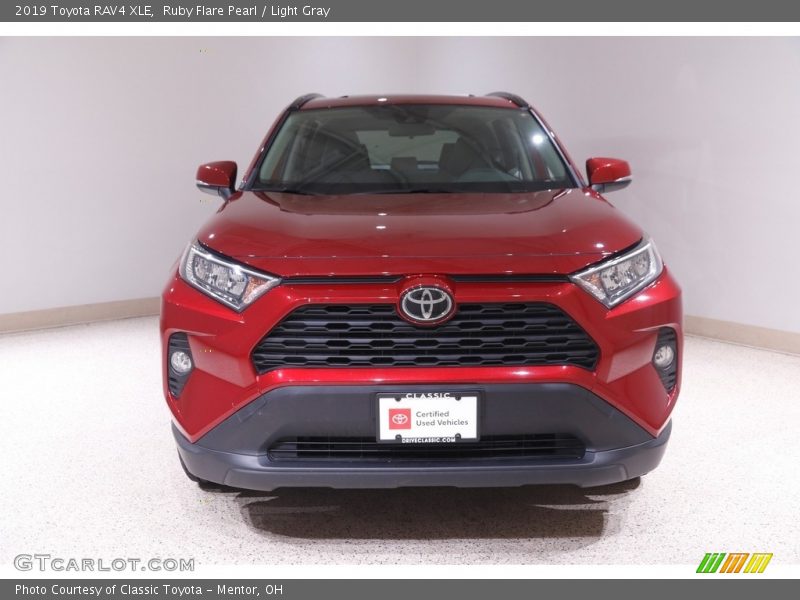 Ruby Flare Pearl / Light Gray 2019 Toyota RAV4 XLE
