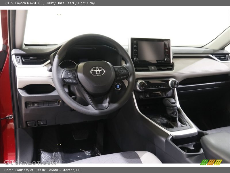 Ruby Flare Pearl / Light Gray 2019 Toyota RAV4 XLE