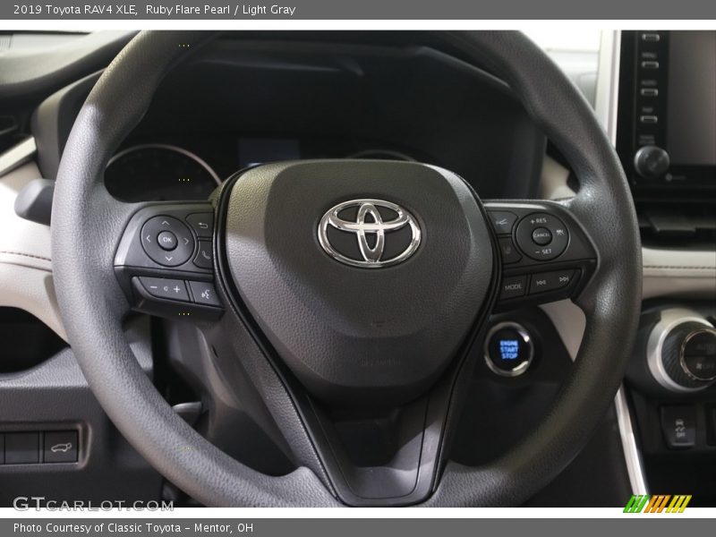 Ruby Flare Pearl / Light Gray 2019 Toyota RAV4 XLE