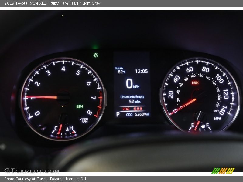 Ruby Flare Pearl / Light Gray 2019 Toyota RAV4 XLE