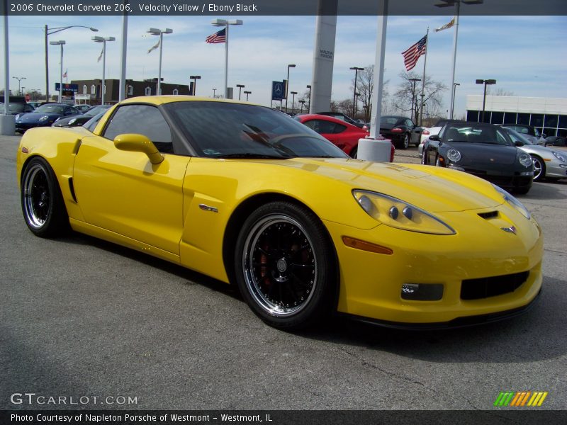 Velocity Yellow / Ebony Black 2006 Chevrolet Corvette Z06