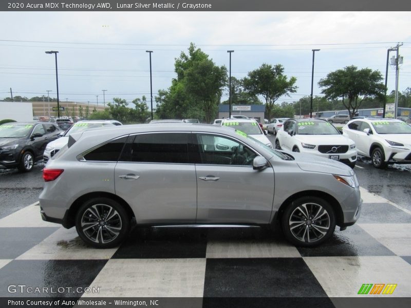 Lunar Silver Metallic / Graystone 2020 Acura MDX Technology AWD