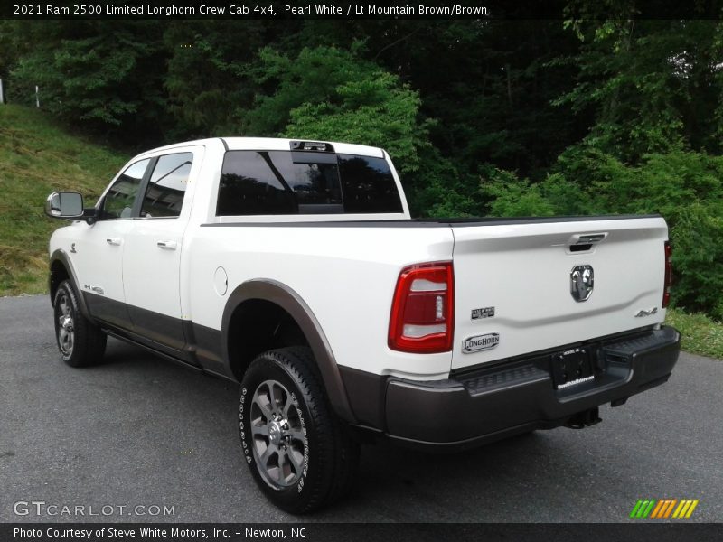 Pearl White / Lt Mountain Brown/Brown 2021 Ram 2500 Limited Longhorn Crew Cab 4x4