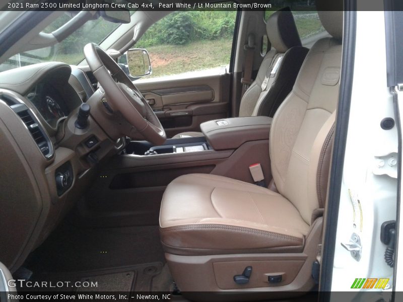 Pearl White / Lt Mountain Brown/Brown 2021 Ram 2500 Limited Longhorn Crew Cab 4x4