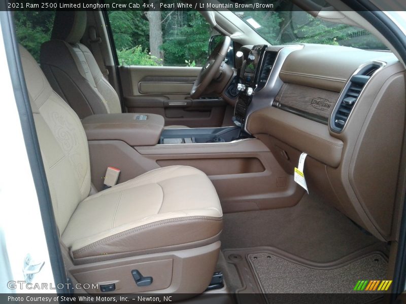 Pearl White / Lt Mountain Brown/Brown 2021 Ram 2500 Limited Longhorn Crew Cab 4x4