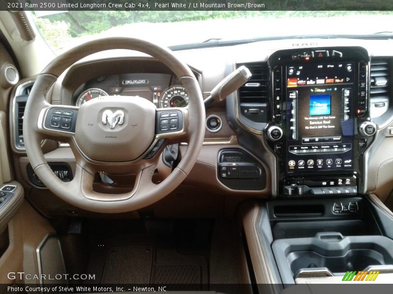 Pearl White / Lt Mountain Brown/Brown 2021 Ram 2500 Limited Longhorn Crew Cab 4x4