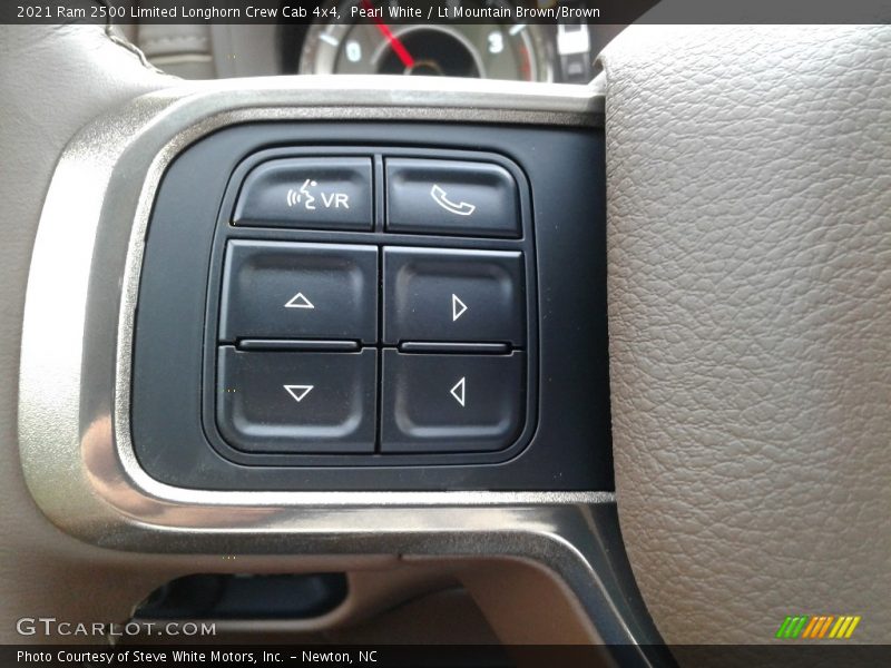 Pearl White / Lt Mountain Brown/Brown 2021 Ram 2500 Limited Longhorn Crew Cab 4x4