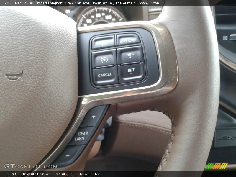 Pearl White / Lt Mountain Brown/Brown 2021 Ram 2500 Limited Longhorn Crew Cab 4x4