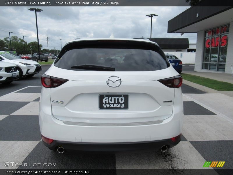 Snowflake White Pearl Mica / Silk Beige 2021 Mazda CX-5 Touring