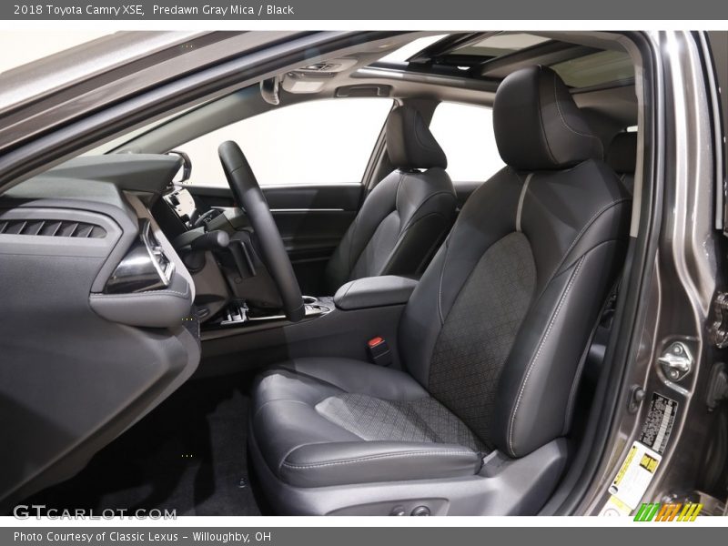 Front Seat of 2018 Camry XSE