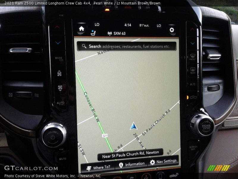 Pearl White / Lt Mountain Brown/Brown 2021 Ram 2500 Limited Longhorn Crew Cab 4x4