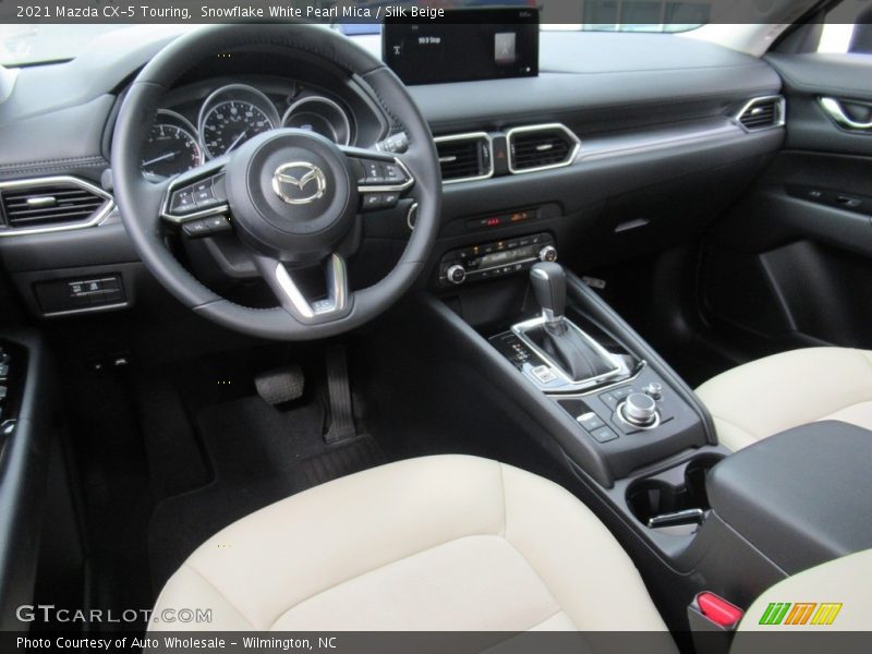 Snowflake White Pearl Mica / Silk Beige 2021 Mazda CX-5 Touring