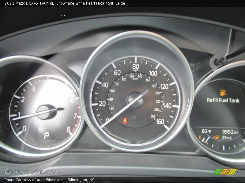 Snowflake White Pearl Mica / Silk Beige 2021 Mazda CX-5 Touring