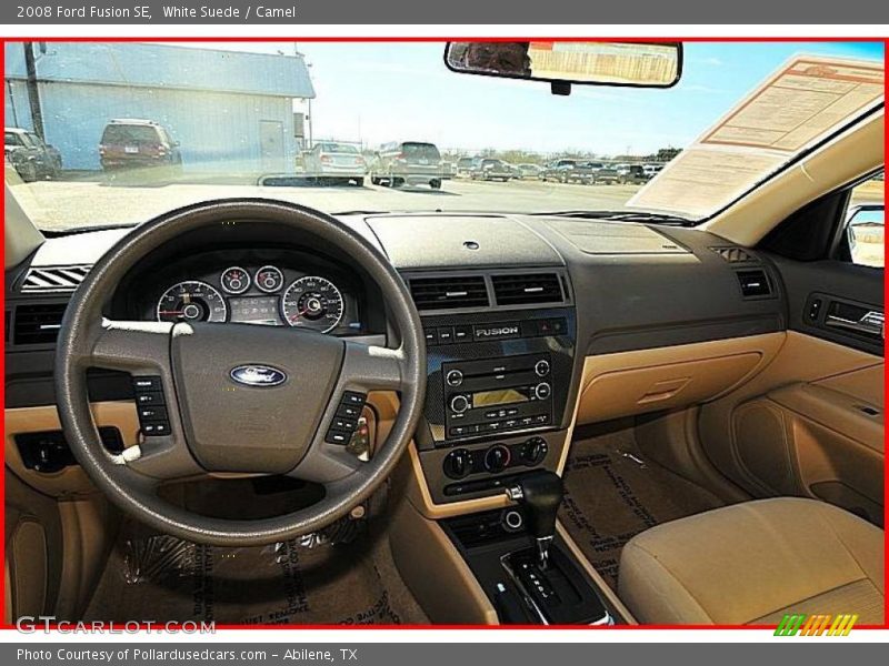 White Suede / Camel 2008 Ford Fusion SE