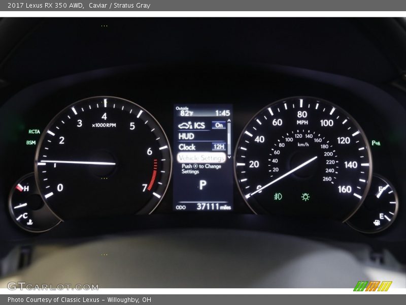 Caviar / Stratus Gray 2017 Lexus RX 350 AWD