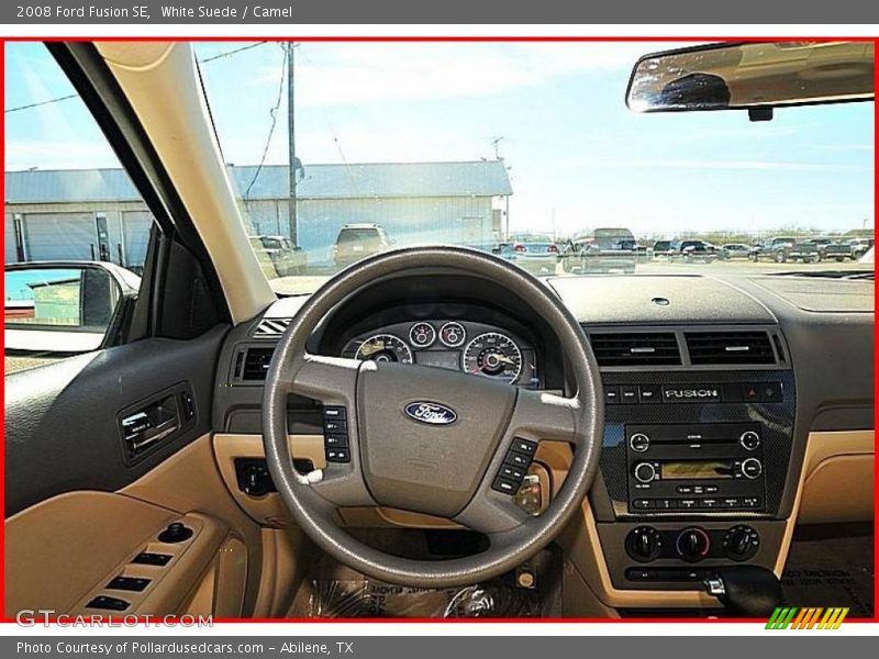 White Suede / Camel 2008 Ford Fusion SE