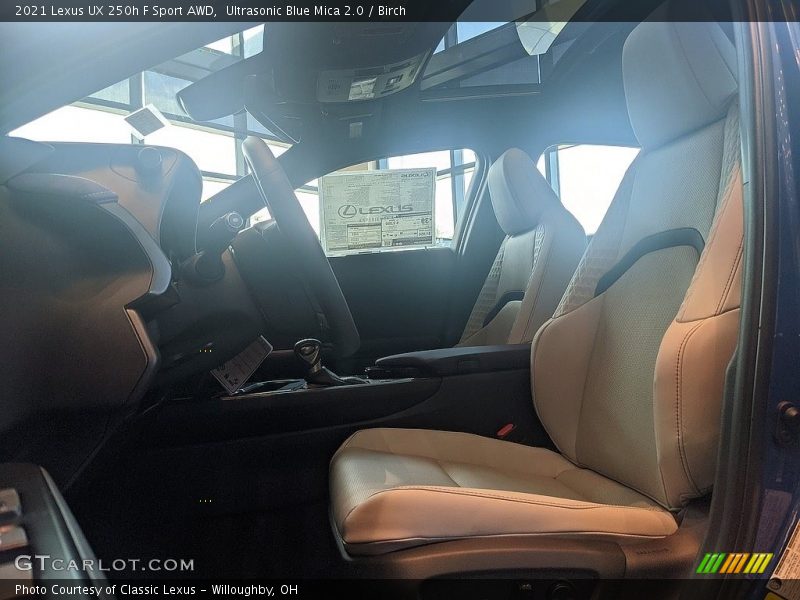 Ultrasonic Blue Mica 2.0 / Birch 2021 Lexus UX 250h F Sport AWD