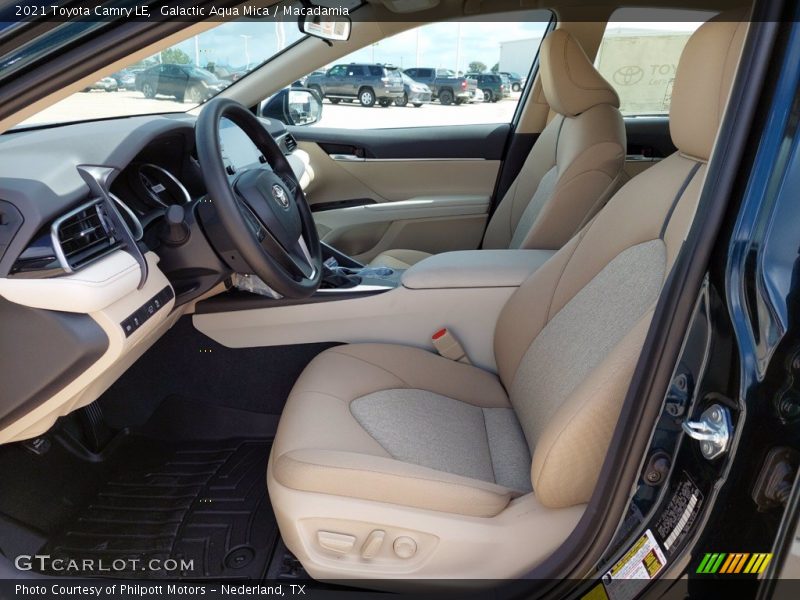 Galactic Aqua Mica / Macadamia 2021 Toyota Camry LE
