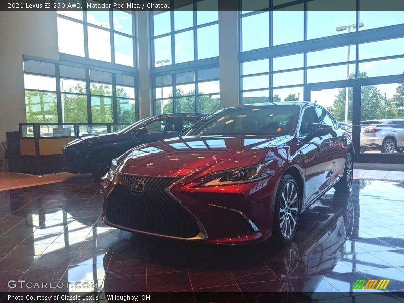Matador Red Mica / Chateau 2021 Lexus ES 250 AWD