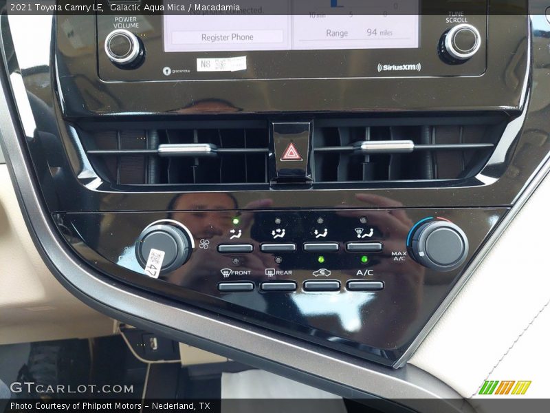 Galactic Aqua Mica / Macadamia 2021 Toyota Camry LE