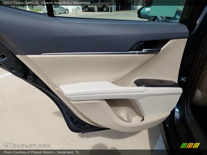 Galactic Aqua Mica / Macadamia 2021 Toyota Camry LE