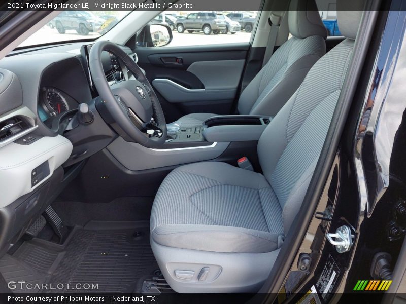 Midnight Black Metallic / Graphite 2021 Toyota Highlander LE