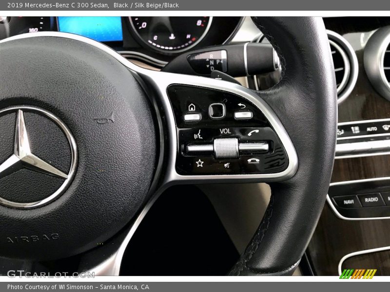 Black / Silk Beige/Black 2019 Mercedes-Benz C 300 Sedan