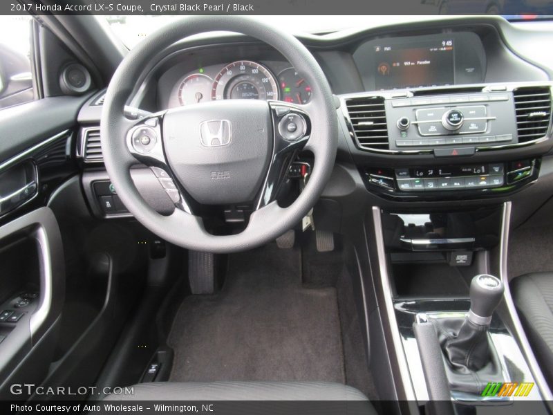 Crystal Black Pearl / Black 2017 Honda Accord LX-S Coupe
