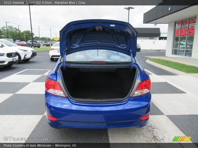 Marathon Blue / Gray 2012 Hyundai Accent GLS 4 Door