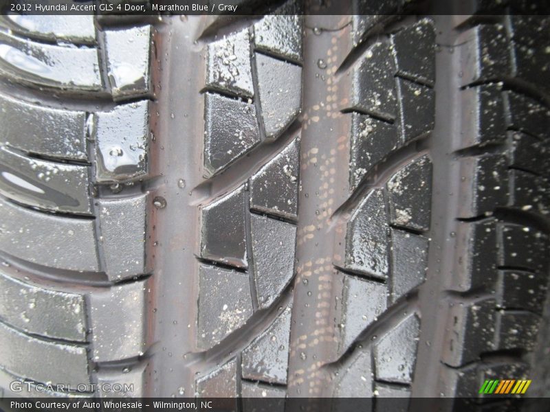 Marathon Blue / Gray 2012 Hyundai Accent GLS 4 Door