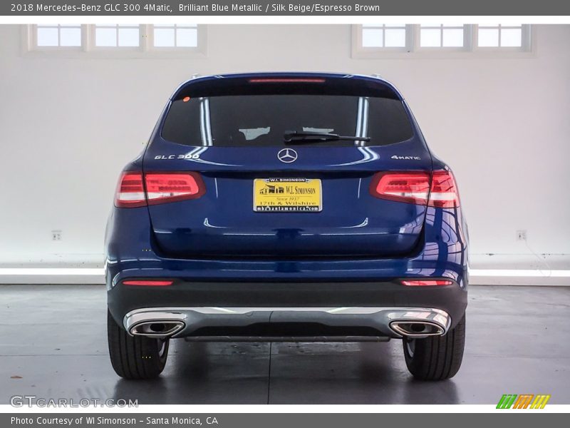 Brilliant Blue Metallic / Silk Beige/Espresso Brown 2018 Mercedes-Benz GLC 300 4Matic