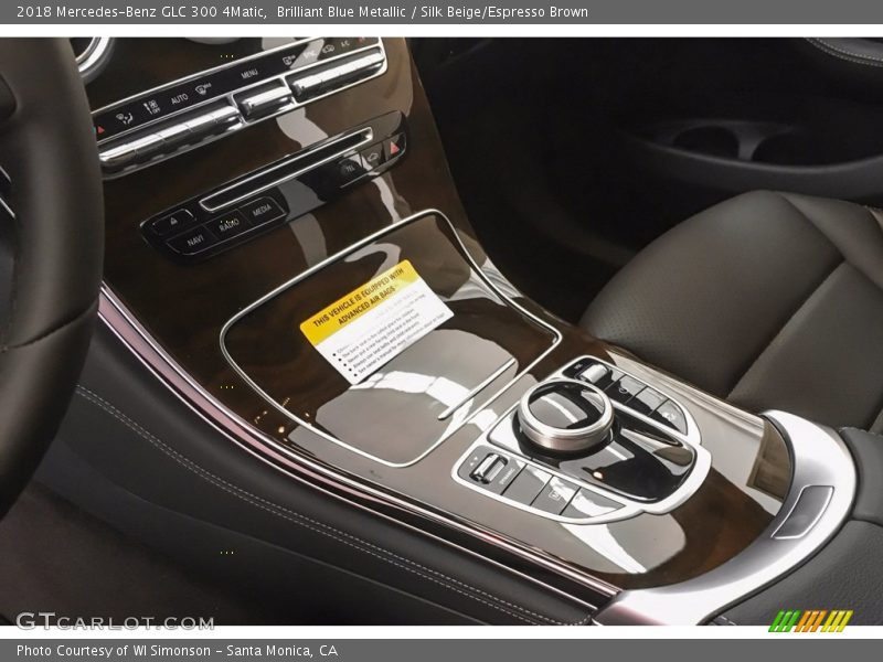 Brilliant Blue Metallic / Silk Beige/Espresso Brown 2018 Mercedes-Benz GLC 300 4Matic