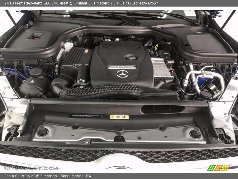 Brilliant Blue Metallic / Silk Beige/Espresso Brown 2018 Mercedes-Benz GLC 300 4Matic