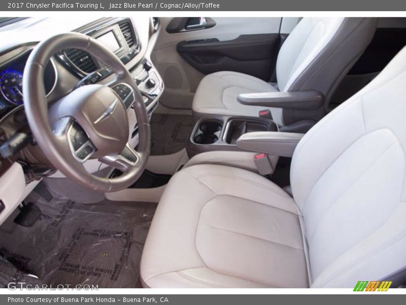 Jazz Blue Pearl / Cognac/Alloy/Toffee 2017 Chrysler Pacifica Touring L