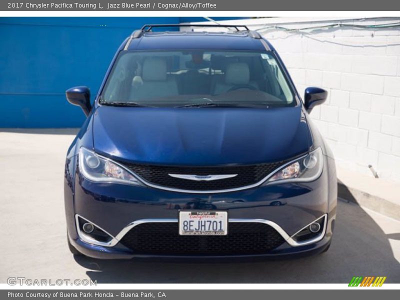 Jazz Blue Pearl / Cognac/Alloy/Toffee 2017 Chrysler Pacifica Touring L