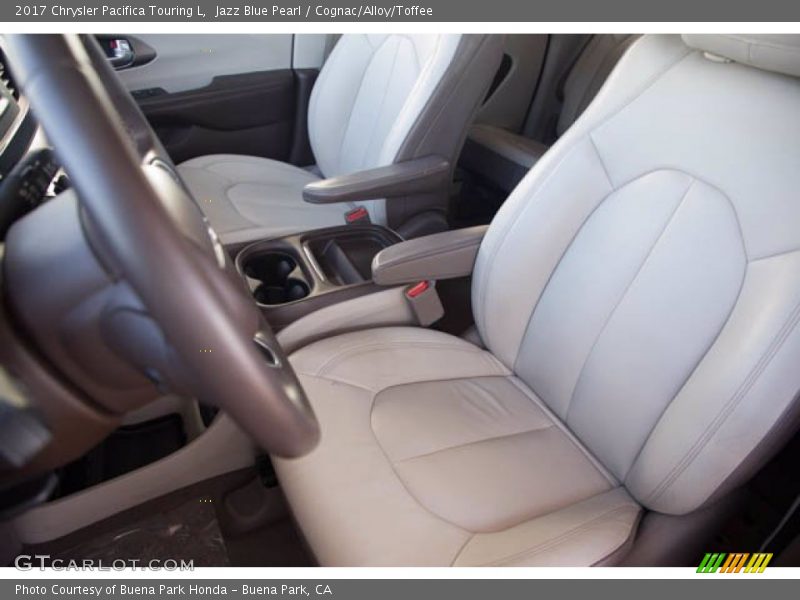 Jazz Blue Pearl / Cognac/Alloy/Toffee 2017 Chrysler Pacifica Touring L