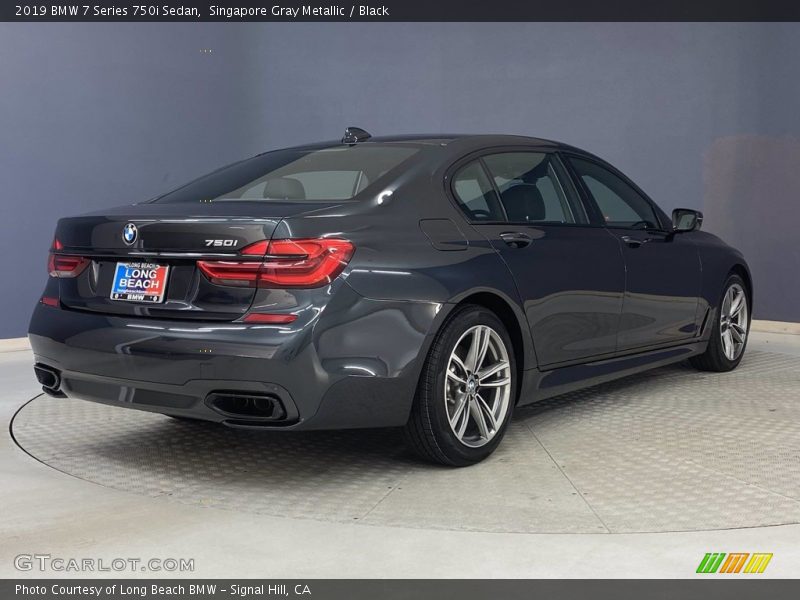 Singapore Gray Metallic / Black 2019 BMW 7 Series 750i Sedan