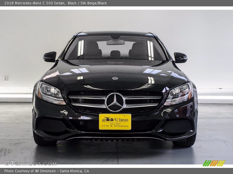 Black / Silk Beige/Black 2018 Mercedes-Benz C 300 Sedan