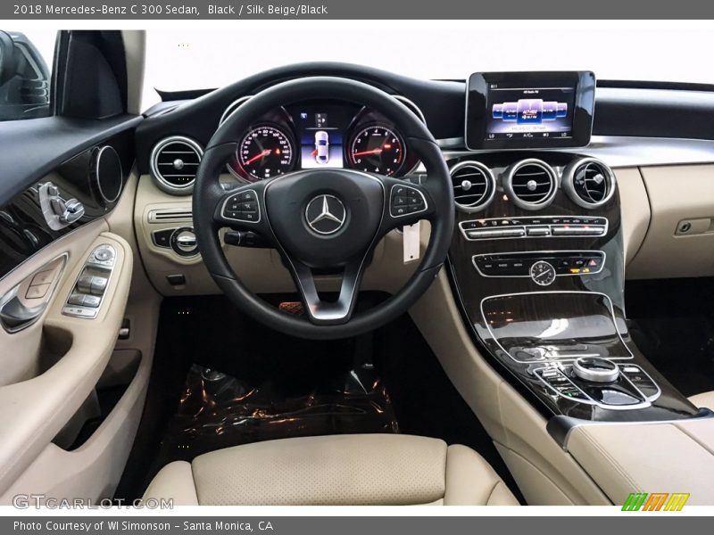 Black / Silk Beige/Black 2018 Mercedes-Benz C 300 Sedan