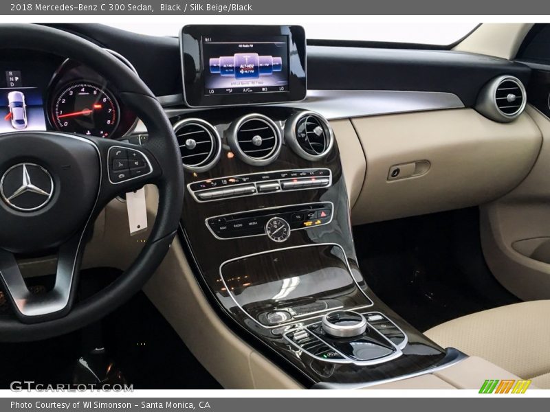 Black / Silk Beige/Black 2018 Mercedes-Benz C 300 Sedan