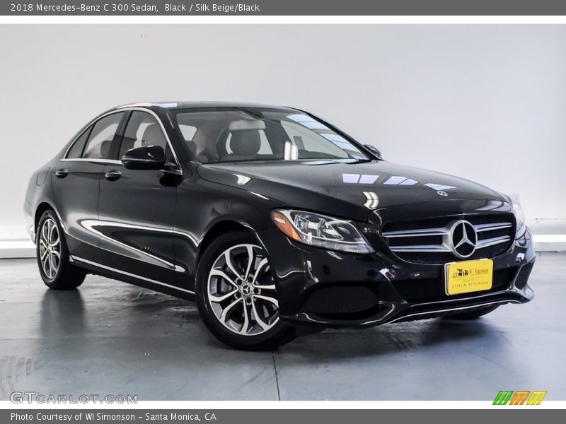 Black / Silk Beige/Black 2018 Mercedes-Benz C 300 Sedan